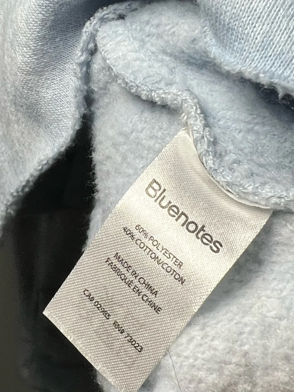 ♡ 4 for $40 ♡ Bluenotes Light Blue Tie-Dye Cropped Hoodie - Picture 6 of 6